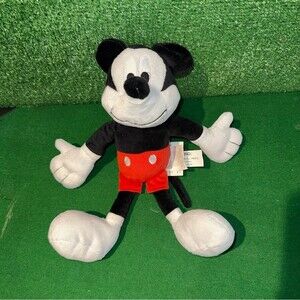 Disney Mickey Mouse Plush with Red and Black Outfit 11”